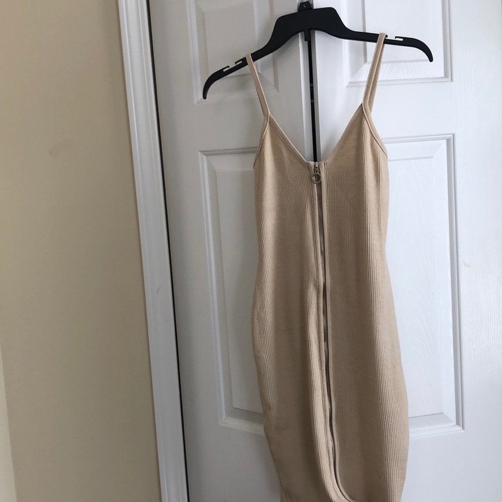 Tan strap dress